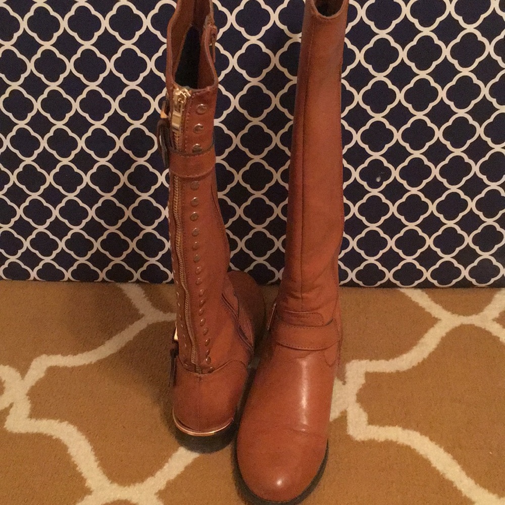 Steve Madden Harlii Cognac boots